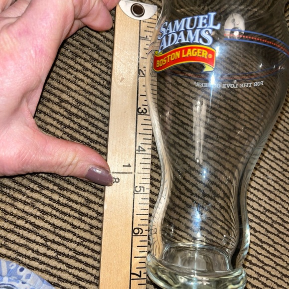 Sam Adams Boston Larger/ For the Love of Beer/ 7” drinking glass - Picture 5 of 5